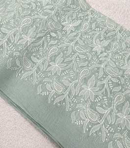 Malty embroidery fabric wholesale sequin lace fabric mesh fabric for abaya kaftan garment apparel sourcing buyer bulk export buy - Product Image 2
