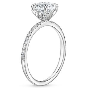 Shiny White Silver <b>Crystal</b> <b>Ring</b> for Women Romantic Engagement Wedding Anniversary Gift Jewelry - Product Image 1