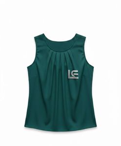 Regular Length <b>Silk</b>/Cotton Satin Plain Dyed Eco-Friendly Breathable Front Logo Customizable Women's Tank <b>Tops</b> - Product Image 1