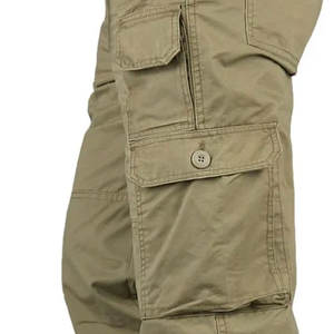 Nouveau pantalon cargo en coton 100% personnalisé, couleur tendance, pour homme, style décontracté, respirant et confortable, streetwear OEM - Product Image 5