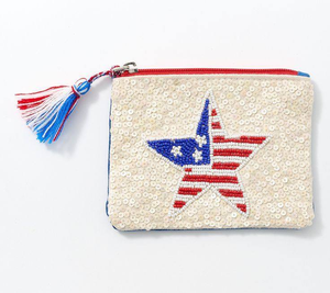 hand embroidery tiger coin <b>pouch</b> use for women and girl the glass beads has a zipper colors and features BY AFZA ENTERPRISES - Product Image 3