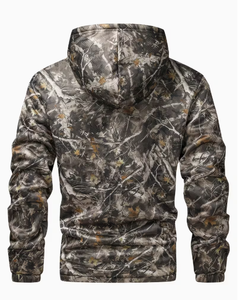 Sweat-shirt à capuche camouflage pour homme de haute qualité, doublé en polaire, confortable, idéal pour les voyages et la randonnée - Product Image 2