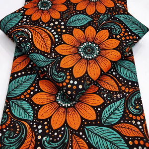 Tela de Algodón con Estampado Africano Ankara Sudafricano, Diseño Vibrante y Atrevido para Ropa y Accesorios - Product Image 1