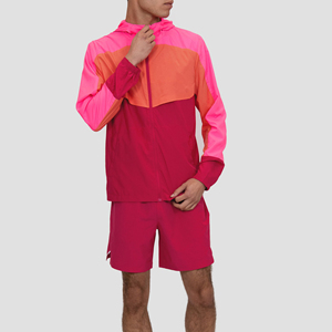 Conjunto Deportivo Corto con Capucha para Hombre, Personalizado y Cosido, Chaqueta Cortavientos Ligera de Nailon con Cordón Ajustable - Product Image 6