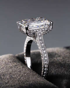 IGI/GIA Lab Grown Cut Diamond Vintage 14K boda blanca/anillo de compromiso oro blanco fino para fiesta de aniversario-Worthy - Product Image 3