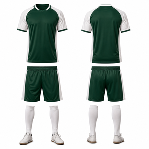 Custom <b>Men's</b> Soccer Uniform Set Football Jersey Shorts <b>Socks</b> Team Sportswear Printed 100% Polyester Anti-UV Breathable Quick Dry - Product Image 4