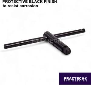 Clé de mandrin de tour à tête carrée pour mandrins à 3, 4 ou 6 mors, en acier trempé, robuste - Product Image 3