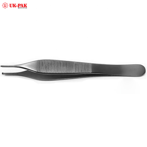 High Quality Suture Tying Forceps Blue <b>Titanium</b> Color Straight 7 Inch TC Surgical Instruments Suture Tying Tweezers - Product Image 2