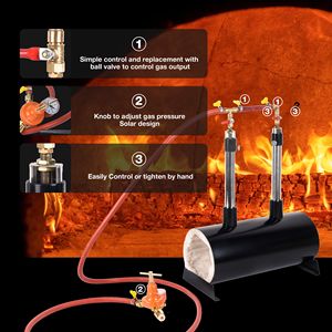 Fornace a Propano a Doppio Bruciatore - Forno Ovale di Grande Capacità per la Forgiatura del Metallo - Product Image 5