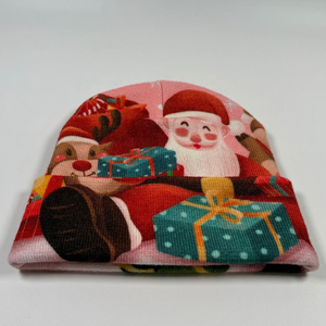 Chapeaux de Noël personnalisés de haute qualité, bonnets bleus du Père Noël, chapeaux de Noël pour enfants, bonnets de Noël mignons, dessins animés du Père Noël et des rennes - Product Image 3