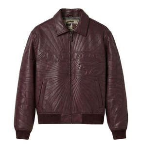 Veste en cuir Avirex pour homme de qualité supérieure, différentes couleurs disponibles, tailles personnalisées, meilleure vente, veste en cuir brodée - Product Image 1
