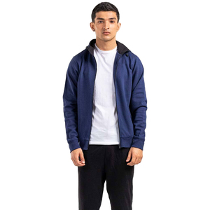 Sudadera con Capucha para Hombre, 100% Algodón Tejido, 380 GSM, con Cierre, Bordada y Personalizada, Color Gris Jaspeado, Alta Calidad, Precio al por Mayor - Product Image 2
