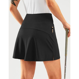 Jupes de tennis une pièce pour femmes à taille normale avec logo personnalisé, design respirant, jupes de yoga et de fitness taille haute pour femmes - Product Image 2