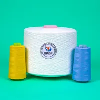 Fil à broder, à crocheter et à coudre TFO 100% polyester filé 40/2, imperméable, résistant à l'abrasion, pour vêtements et confection industrielle