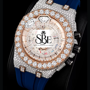 Reloj de Diamantes Moissanite VVS Personalizado, Movimiento Mecánico, Reloj de Lujo con Cristales de Zafiro para Hombre - Product Image 4