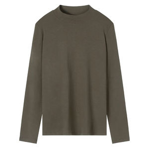 Chemise unisexe à manches longues et col montant, formelle, respirante, en coton à fibres longues et mélange de fibres Sorina, écologique, pour entreprise, vente en gros, unie - Product Image 3