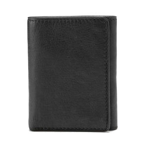 Portefeuille homme en cuir pliable sur mesure, couleur noire, avec porte-cartes, en cuir pleine fleur, avec poches personnalisées - Product Image 3