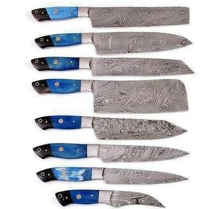 QNQ Best Quality Customized Chef <b>Set</b> Best Quality Kitchen <b>Knife</b> <b>Set</b> Stainless Steel OEM Services Chef <b>Set</b> With Wood Handle - Product Image 4