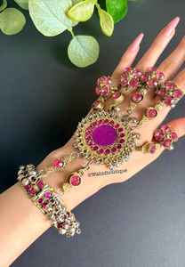 Bracelet afghan fait main de haute qualité, personnalisé, en argent plaqué antique, ensembles de bijoux pour mariage 2026 - Product Image 2