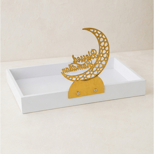 <b>Ramadan</b> Tray Wooden Eid Dessert Platter Wholesale Custom Blessed <b>Ramadan</b> Mubarak Chocolate <b>Gift</b> <b>Box</b> Islamic Holiday Serving Tray - Product Image 3