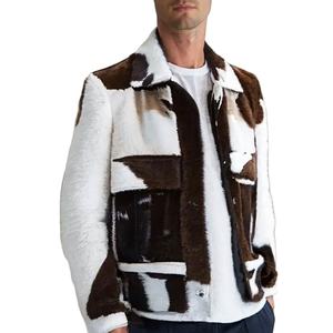 Nouvelle Collection 2026 – Blouson en Cuir OEM pour Homme, Col Montant, Logo Personnalisé, Poches Zippées, Imperméable et Respirant, Idéal Hiver - Product Image 1