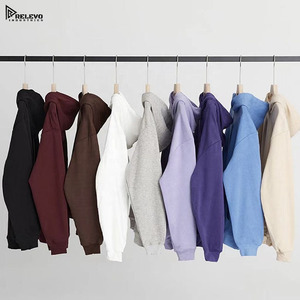 Sweat à capuche pour homme à épaules tombantes en gros |   Vêtements streetwear vierges, impression en relief, logo personnalisé - Product Image 6