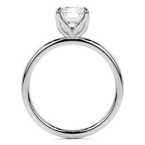 แหวนมอสซาไนต์ทรงเรเดียนท์คัท 2.5 กะรัต แหวนหมั้นแบบโซลิแทร์ ทองคำขาว 14K แหวนแต่งงานสำหรับเธอ - Product Image 6
