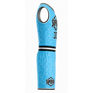 Ensemble d'uniformes de basketball haut de gamme conçu pour une mobilité maximale avec des matériaux respirants et personnalisation de la marque de l'équipe - Product Image 3