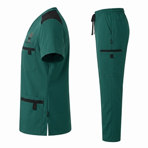 Unisex <b>Scrub</b> Suit Medical Uniform Comfortable Healthcare Workwear <b>Set</b> With Breathable Fabric Durable Stitching And Functional - Product Image 6