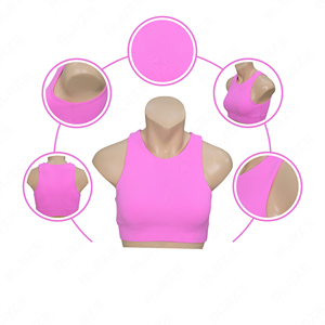 Top Deportivo de Mujer con Cuello Halter, de Alta Calidad, Personalizado de Fábrica, para Gimnasio, Fitness, Yoga, con Leggings de Cintura Elástica - Product Image 6