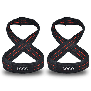 Correas de Soporte para Muñeca con Forma de 8, Rojas, Ajustables, Antideslizantes, con Cierre de Gancho y Bucle, para Levantamiento de Pesas y Entrenamiento de Fuerza - Product Image 2