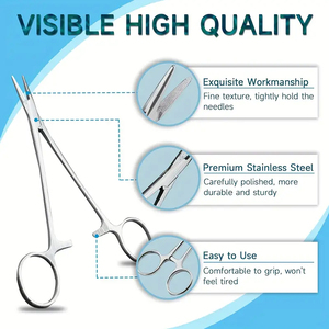 Kit Completo de Práctica de Sutura para Estudiantes de Medicina, Producto de Acero Inoxidable, Kits de Sutura Personalizados para Uso Médico de Primeros Auxilios - Product Image 4