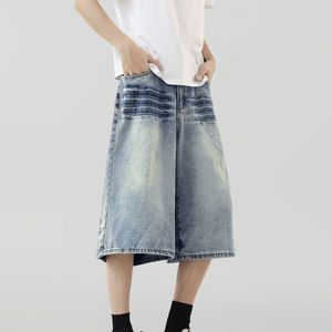 Fábrica de Pantalones Cortos de Mezclilla OEM, Pantalones Cortos de Mezclilla de Algodón para Hombre, Corte Clásico, Logotipo Personalizado - Product Image 1