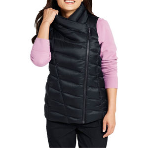 Gilet matelassé léger à capuche sans manches pour femme, grande taille, style doudoune courte - Product Image 6