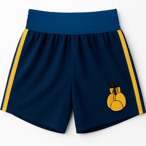 Shorts de boxe actifs en tissu polyester, impression par sublimation personnalisée, logo brodé, respirant, entraînement, taille personnalisée - Product Image 1
