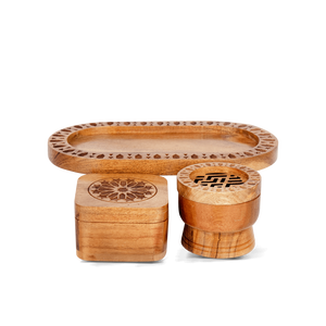 Quemador de incienso indio hecho a mano FAIZA CRAFT, el mejor soporte para perfume, Medkhan, portavelas con caja de chocolate, modelo FC-1072 - Product Image 4