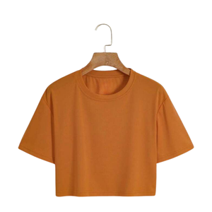 Top Transpirable de Algodón Orgánico para Mujer, Directo de Fábrica, Absorbe la Humedad, Suave y Ligero, Ropa de Verano OEM - Product Image 3