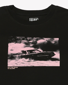 Women's <b>Black</b> Casual T-Shirt Crew Neck <b>Short</b> <b>Sleeve</b> Printed Car Graphic Loose Fit 100% Cotton Jersey Fabric - Product Image 5