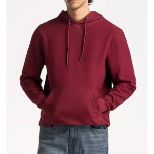 Sajjawal Zipper-Up Regular Fit 100% Cotton Fleece Heavyweight Solid Breathable Eco-Friendly <b>Waterproof</b> Windproof Winter Hoodie - Product Image 1