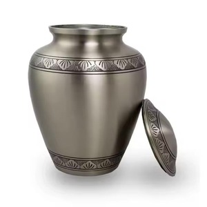Urne en porcelaine blanche avec motif d'oiseaux et de fleurs, pot décoratif oriental rond fait à la main pour les occasions de commémoration - Product Image 2
