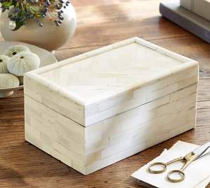 Geometric Pattern Bone Jewelry <b>Box</b> Eco-friendly Modern Stylish Luxury Decorative Storage <b>Box</b> Space-<b>Saving</b> Multi-functional - Product Image 3