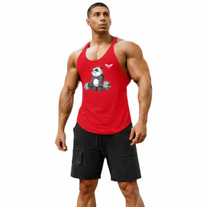 Camiseta sin mangas para hombre, estilo stringer, para gimnasio, culturismo, fitness, entrenamiento muscular, venta al por mayor - Product Image 3