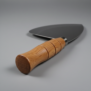 Cuchillo de Chef para Atún, Cuchillo para Cortar Pescado, Herramienta Premium para Filetear y Rebanar Mariscos, Hoja de Acero al Carbono, Mango de Madera Ecológico Forjado - Product Image 4