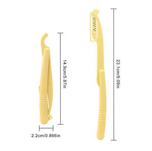 Barber Disposable <b>Razor</b> Folding Handle Stainless Steel Blade Plastic Straight Face & Body Use for <b>Men</b> Salon ANAAIF ENTERPRISES - Product Image 1