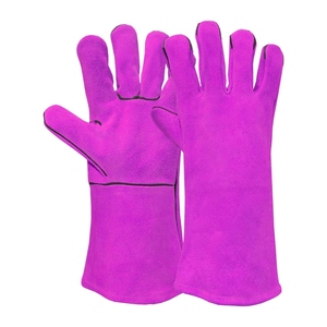 Gants de soudage en cuir de vachette pleine fleur, haute performance, ignifuges, résistants à l'abrasion, pour barbecue et grillades - Product Image 3