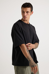 Fashion Men's T-Shirts Oversized Loose Cotton Tee Short Sleeve <b>Round</b> Neck Soft Breathable Comfortable and Summer Street Style - Product Image 2