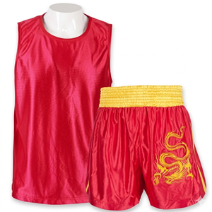 Traje de Boxeo Wushu Sanda Unisex de Calidad Profesional, Uniforme de Muay Thai con Logotipo Frontal para Adultos - Product Image 2