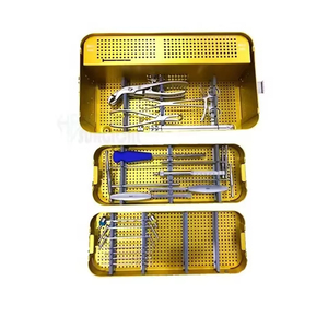 Boîte de rangement chirurgical de haute qualité pour petits fragments et instruments, en acier inoxydable durable, certifiée CE, kit de stockage chirurgical CE - Product Image 1