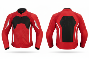 เสื้อแจ็คเก็ตมอเตอร์ไซค์ผู้ชายสีตามสั่ง ผ้าตาข่าย แขนยาว ระบายอากาศได้ดี ชุดขับขี่แบบสปอร์ต ทนทาน ป้องกันได้ดี - Product Image 6