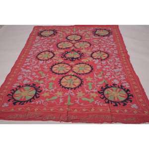 Lavinas Handmade Vintage Cotton Kantha Suzani <b>Quilt</b> Floral Boho Indian Eco-Friendly Washable All-Season Bedspread <b>Throw</b> Blanket - Product Image 2